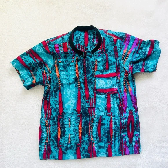 Handmade Boys Short Sleeve African print 2Piece Set Toddler 2T-3T - Picture 6 of 7